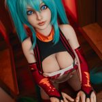 Lifelike Hatsune Miku Silicone Sex Doll 158CM C cup