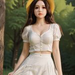 148cm (4ft10) C-cup Silicone Head Sex Doll - Sylvia Fielding