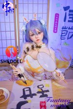 148cm (4ft10) D-cup Silicone Head Sex Doll - Duoduo - Image 3
