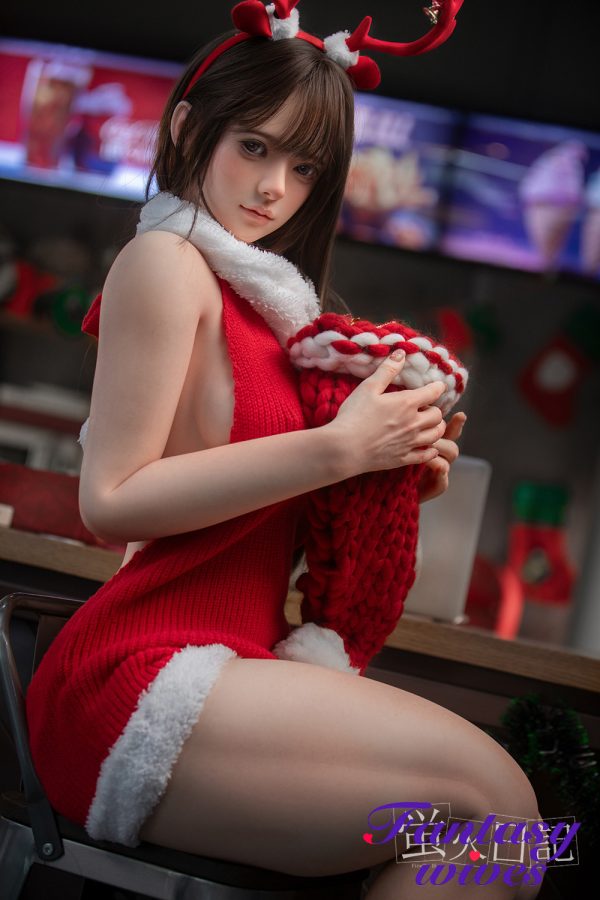 159cm (5ft3) F-cup Christmas Silicone Sex Doll - Liuli - Image 4