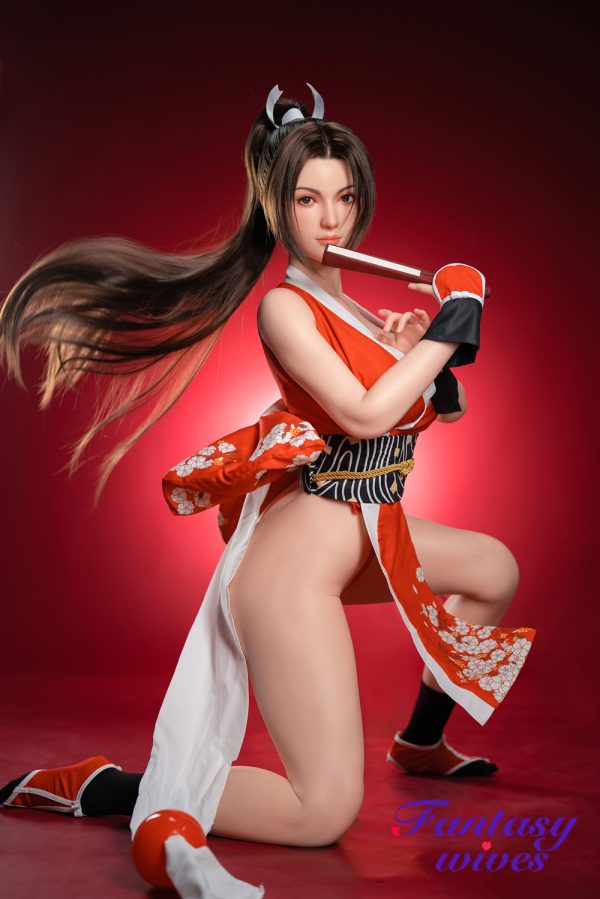 165cm (5ft5) G-cup Silicone Sex Doll - Mai Shiranui - Image 4