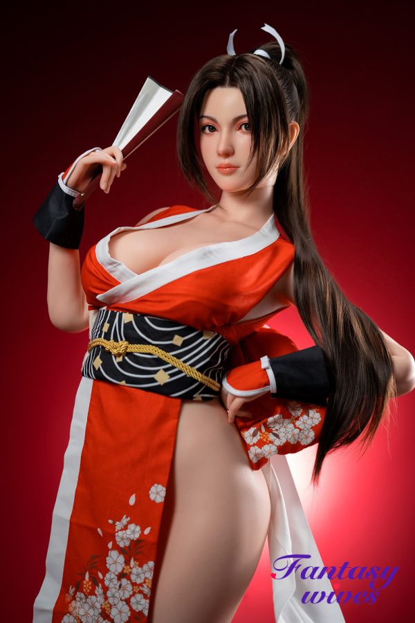 165cm (5ft5) G-cup Silicone Sex Doll - Mai Shiranui - Image 5
