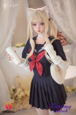 148cm (4ft10) D-cup Silicone Head Sex Doll - Xixi