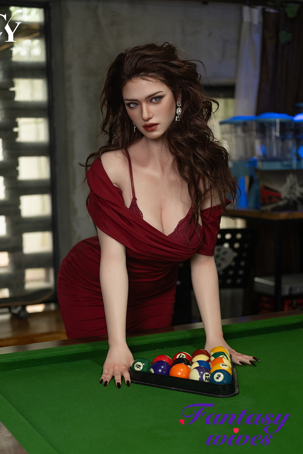 Elva_Chestnut _05 TOP-CY Silicone Head Sex Doll Elva 176cm E-cup - Image 1