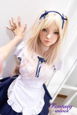 159cm (5ft3) A-cup Silicone Sex Doll – Giselle (Real Skin Texture Version) - Image 4